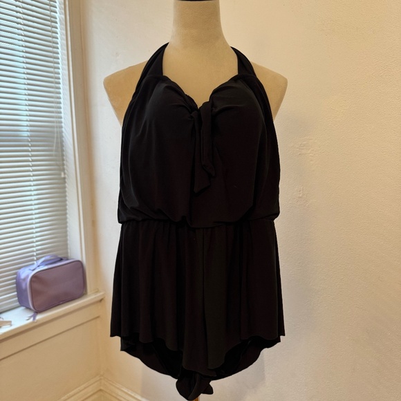 Amazon Swim Romper Tie Dress with Bra Padding - Picture 1 of 2